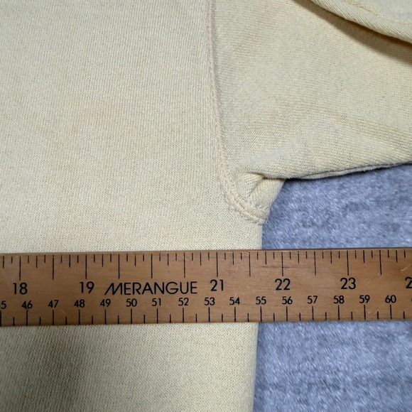 Vintage Nature Sweatshirt Mens XL Yellow Jan Taylor Native American Wolf - Picture 11 of 11